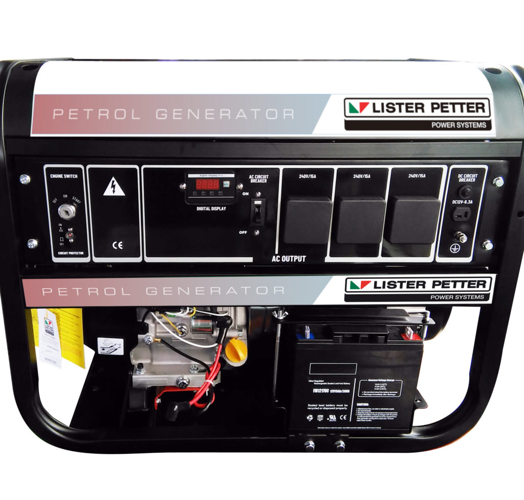 PETROL GENERATOR 2.5kVA 50Hz Sleeman & Hawken Genuine Spare Parts